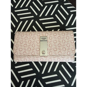 Guess One Size Pink Logo Wallet